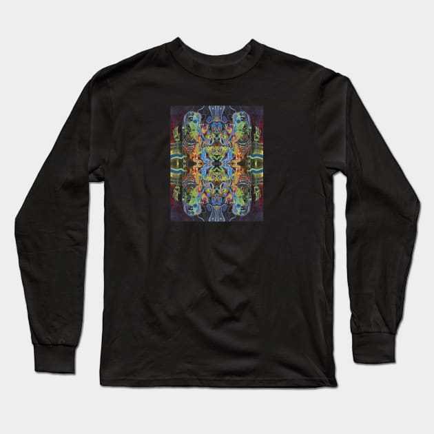 Entombed fabric design Long Sleeve T-Shirt by Jacob Wayne Bryner 